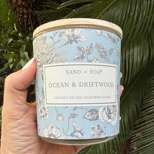 Sand + Fog Ocean & Driftwood Candle - Blue Floral